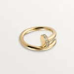 ELSIE LOVE Nail Ring, Women’s 18K Gold Plated Cubic Zircon Open Ring