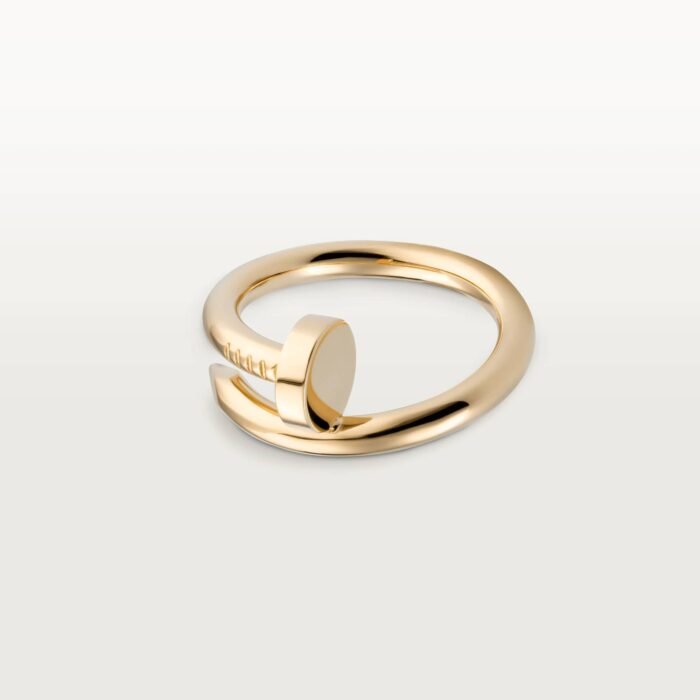 ELSIE LOVE Nail Ring, Women’s 18K Gold Plated Minimalist Open Ring - Image 1