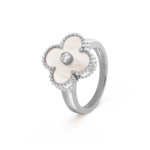 ELSIE LOVE Clover Leaf Ring,925 Silver, 18k Gold Plated - Image 17