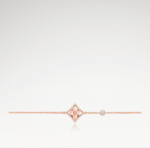 ELSIE LOVE Color Blossom Star Bracelet | 18K Rose Gold Plated, Pink Mother-of-Pearl & Zircon