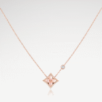 Color Blossom Pink Mother-of-Pearl Necklace | 18K Rose Gold and Zircon