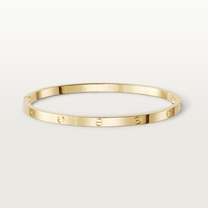 ELSIE LOVE Classic Bracelet Small Model | V Gold 18K Gold Plated Screw Design - Image 1