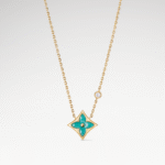 Color Blossom Amazonite Star Necklace | 18K Gold Plated