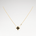 Color Blossom Onyx Star Necklace | 18K Gold and Zircon