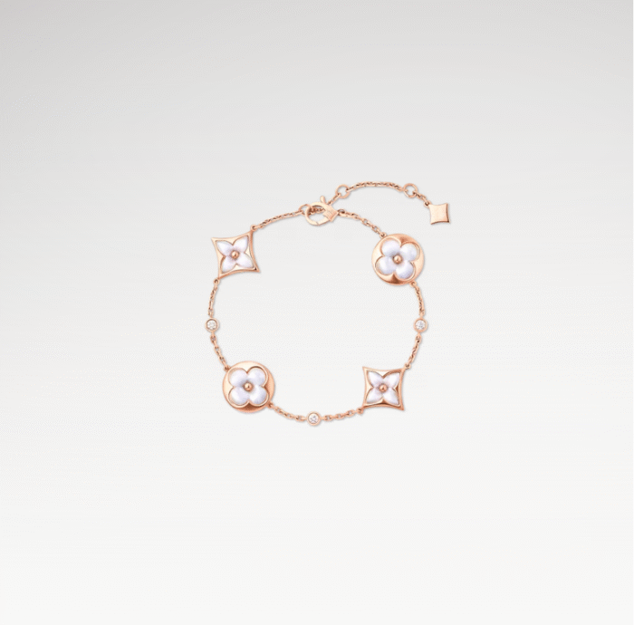 Color Blossom White MOP Bracelet | 18K Rose Gold Plated - Image 1