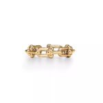 ELSIE LOVE Link Ring | V Gold 18K Gold Plated Chain Style Band