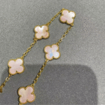 ELSIE LOVE Clover Leaf Bracelet ,925 Silver, 18k Gold Plated - Image 13