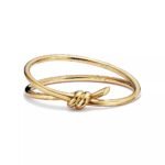 ELSIE LOVE Knot Bracelet 18K Gold Plated PVD 5x Layered Medium Size