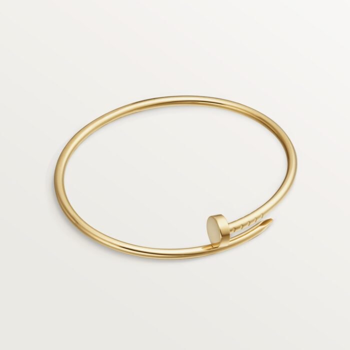 ELSIE LOVE Nail Bangle · 18K Gold Plated · Slim 2.5mm · Gold / Rose Gold · Minimalist Open Bracelet - Image 1