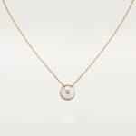ELSIE LOVE Amulette Necklace · 18K Gold Plated V Gold · Mother-of-Pearl / Onyx / Malachite / Carnelian · Lucky Pendant Choker