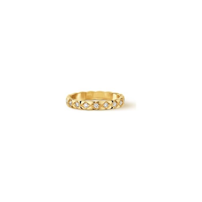 ELSIE LOVE Coco Crush Ring Women 18K Gold Plated 925 Silver Zirconia Ring PVD 5x Layered Fashion Band - Image 1
