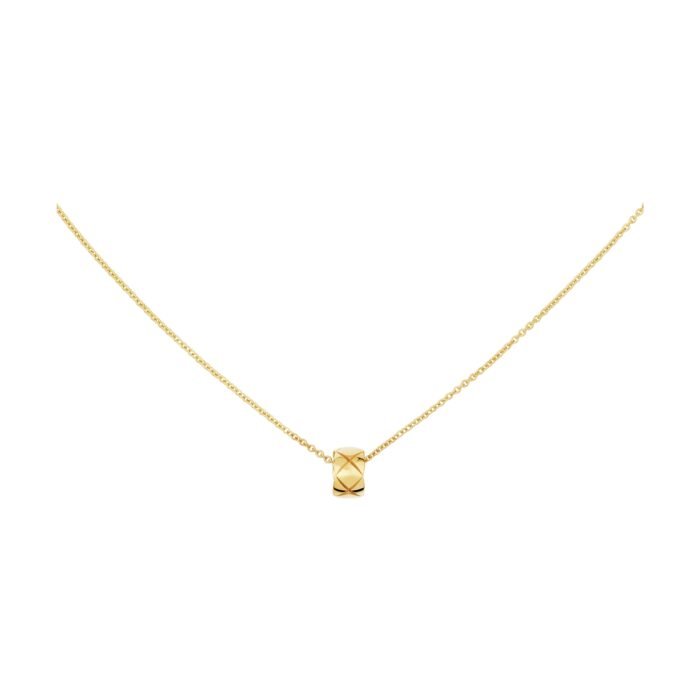 ELSIE LOVE Coco Crush Necklace Women 18K Gold Plated V Gold PVD 5x Layered Adjustable Chain - Image 1