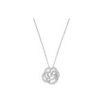 ELSIE LOVE Camélia Necklace Women 18K Gold Plated V Gold Zirconia PVD 5x Layered Hollow Flower Pendant
