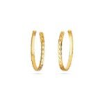 ELSIE LOVE Coco Crush Hoop Earrings Women 18K Gold Plated V Gold PVD 5x Layered Fashion Jewelry