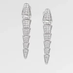 Serpenti Viper Earrings | 925 Silver, 18K White Gold Plated