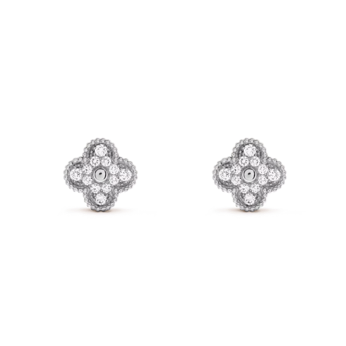 ELSIE LOVE Clover Leaf Earrings · 18K Gold Plated 925 Silver · White Mother-of-Pearl / Black Onyx / Red Carnelian / Green Malachite - Image 18