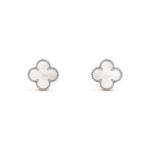 ELSIE LOVE Clover Leaf Earrings · 18K Gold Plated 925 Silver · White Mother-of-Pearl / Black Onyx / Red Carnelian / Green Malachite - Image 20