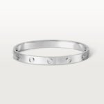 ELSIE LOVE Screw Bangle Bracelet Women 18K Gold Plated V Gold PVD 5x Layered Zirconia Classic Design 0.24in - Image 11