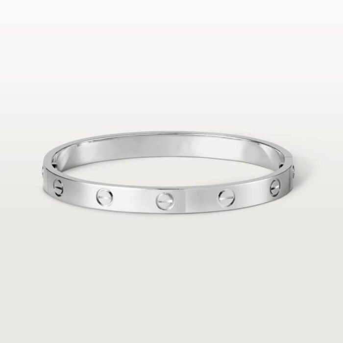 ELSIE LOVE Screw Bangle Bracelet Women 18K Gold Plated V Gold PVD 5x Layered Zirconia Classic Design 0.24in - Image 11