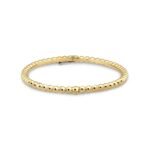 ELSIE LOVE Perlee Pearls of Gold Bangle for Women, 18K Gold Plated V Gold