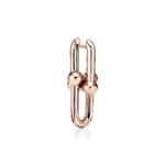 ELSIE LOVE Link Earrings | V Gold 18K Gold Plated Minimalist Hoop - Image 10