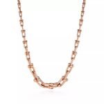 ELSIE LOVE Link Necklace | V Gold 18K Gold Plated Minimalist Chain Necklace 18” - Image 10