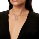 ELSIE LOVE Medium Lock Pendant Necklace | V Gold 18K Gold Plated with Zirconia, 18” - Image 10