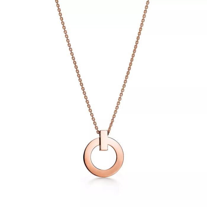 ELSIE LOVE T1 Circle Pendant Necklace, 18K Gold Plated with Zirconia, Adjustable 16-18 Inch Chain - Image 10