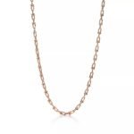 ELSIE LOVE Small Link Necklace 18K Gold Plated V Gold PVD 5x Layered 18" - Image 10