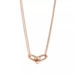 ELSIE LOVE Large Link Necklace Women 18K Gold Plated V Gold Double Chain Jewelry PVD Layered - Image 10