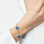 ELSIE LOVE Clover Leaf Bracelet ,925 Silver, 18k Gold Plated - Image 34