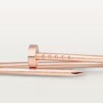 ELSIE LOVE Nail Bangle · 18K Gold Plated · Slim 2.5mm · Gold / Rose Gold · Minimalist Open Bracelet - Image 10