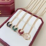 ELSIE LOVE Amulette Necklace · 18K Gold Plated V Gold · Mother-of-Pearl / Onyx / Malachite / Carnelian · Lucky Pendant Choker - Image 10