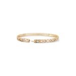 ELSIE LOVE Coco Crush Bracelet · 18K Gold Plated V Gold · Zirconia Inlay · Quilted Pattern Design · Women’s Elegant Bangle - Image 10