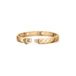 ELSIE LOVE Coco Crush Bracelet · 18K Gold Plated V Gold · Quilted Engraving with Zirconia · Elegant Women’s Bangle - Image 10