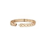 ELSIE LOVE Coco Crush Bracelet · 18K Gold Plated V Gold · Quilted Engraving · Minimalist Women’s Bangle - Image 10