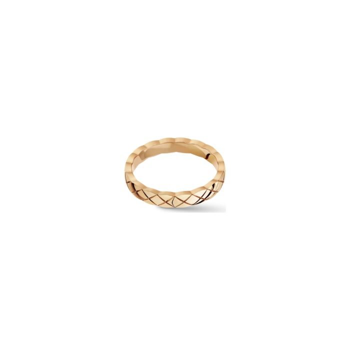 ELSIE LOVE Coco Crush Ring | 925 Silver 18K Gold Plated Quilted Fashion Ring - Image 10