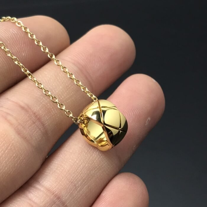 ELSIE LOVE Coco Crush Necklace Women 18K Gold Plated V Gold PVD 5x Layered Adjustable Chain - Image 10