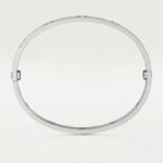 ELSIE LOVE Screw Bangle Bracelet Women 18K Gold Plated V Gold PVD 5x Layered Zirconia Classic Design 0.24in - Image 34