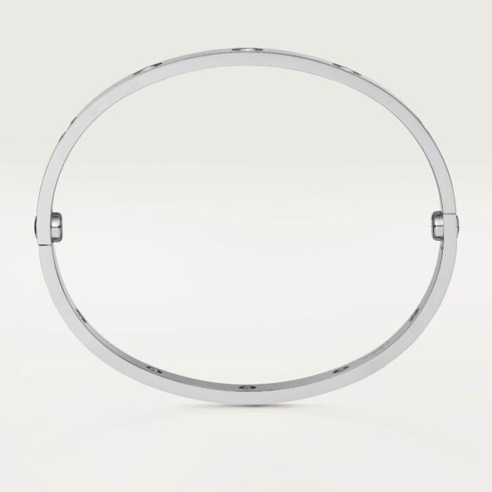 ELSIE LOVE Screw Bangle Bracelet Women 18K Gold Plated V Gold PVD 5x Layered Zirconia Classic Design 0.24in - Image 34