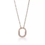 ELSIE LOVE Medium Lock Pendant Necklace | V Gold 18K Gold Plated with Zirconia, 18” - Image 11