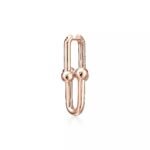 ELSIE LOVE Link Earrings with Zirconia | V Gold 18K Gold Plated | 1.5" Fashion Earrings - Image 11
