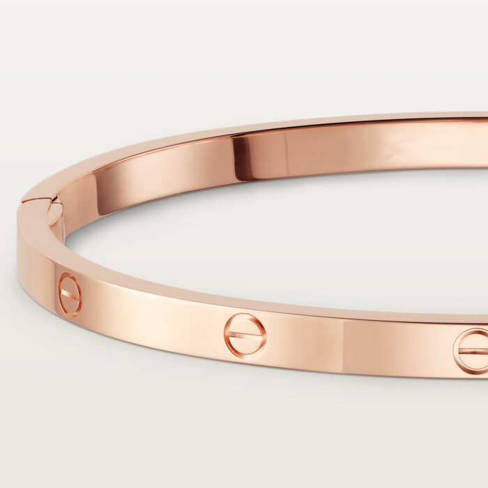 ELSIE LOVE Classic Bracelet Small Model | V Gold 18K Gold Plated Screw Design - Image 10