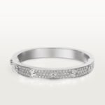 ELSIE LOVE Wide Pavé Bangle Bracelet Women’s Luxury 18K Gold Plated Zirconia Cuff - Image 11