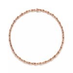 ELSIE LOVE Small Link Necklace 18K Gold Plated V Gold PVD 5x Layered 18" - Image 11