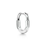 ELSIE LOVE Lock Earrings | V Gold 18K Gold Plated Minimalist Hoops - Image 11