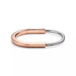 ELSIE LOVE Lock Bracelet 18K Gold Plated with Zirconia, Medium Size - Image 11