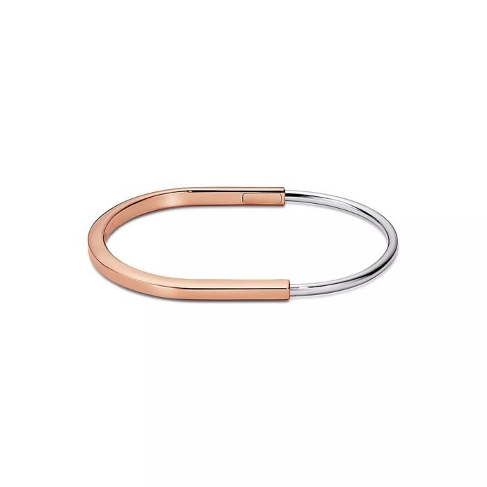 ELSIE LOVE Lock Bracelet Narrow | 18K Gold Plated V Gold PVD 5x Layered Medium - Image 11