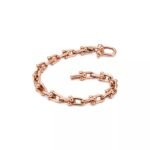 ELSIE LOVE Small Link Bracelet for Women, 18K Gold Plated, V Gold, PVD 5x Layered, Fits Medium Wrist - Image 12