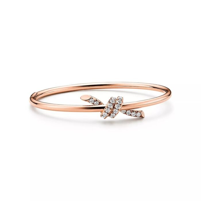 ELSIE LOVE Knot Bracelet with Zirconia · 18K Gold Plated · PVD 5x Layered · V Gold Material - Image 11